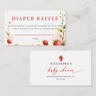 Carte D'accompagnement Jardin de fraises doux comme un fruit Été Baby Sho