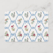 Carte D'accompagnement Jardin d'été Fête Floral Déchets Raffin Insertion (Dos)