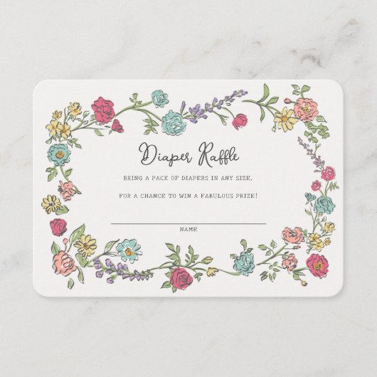 Carte D'accompagnement Jardin d'été Fête Floral Déchets Raffin Insertion (Devant)