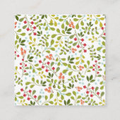 Carte D'accompagnement Jardin d'été Floral Mariage Suite Site Web Insérer (Dos)