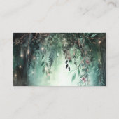 Carte D'accompagnement Jardin enchanté QR Code en ligne RSVP Mariage (Dos)