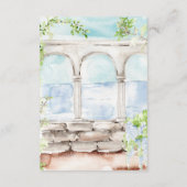 Carte D'accompagnement Jardin italien | Détails de l'invité Mariage (Dos)