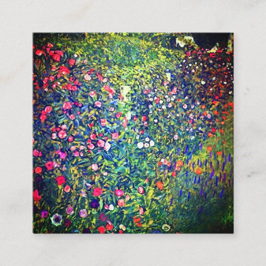 Carte D'accompagnement Jardin italien Gustav Klimt (Devant)