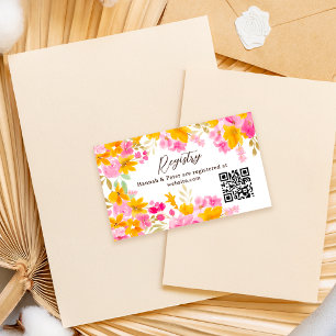 Carte D'accompagnement Jardin jaune rose floral registre enterrement de v