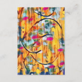 Carte D'accompagnement Jaune Abstrait (Devant)