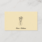 Carte D'accompagnement Jaune Beurre Capturer l'Amour QR Code Mariage (Dos)