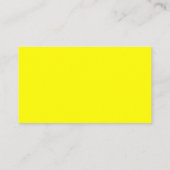 Carte D'accompagnement Jaune Clair Élégant Professionnel Moderne (Dos)