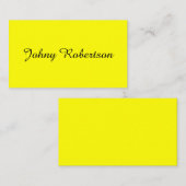 Carte D'accompagnement Jaune Clair Élégant Professionnel Moderne (Devant / Derrière)