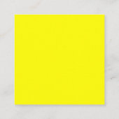 Carte D'accompagnement Jaune Clair Élégant Professionnel Moderne (Dos)