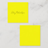 Carte D'accompagnement Jaune Clair Élégant Professionnel Moderne (Devant / Derrière)