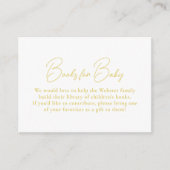 Carte D'accompagnement Jaune en vichy livres mignons simples pour le baby (Devant)