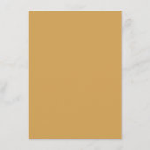 Carte D'accompagnement Jaune Moutarde Élégant Deco (Dos)