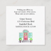 Carte D'accompagnement Je déménage ! Maison de Noël (Dos)