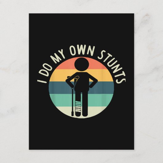 Carte D'accompagnement je fais mes propres cascades (Devant)