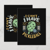 Carte D'accompagnement Je ne peux pas avoir de basket-ball (Devant / Derrière)