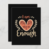 Carte D'accompagnement Je Suis Assez (Devant / Derrière)