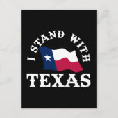 Carte D'accompagnement Je suis avec le Texas (Devant)