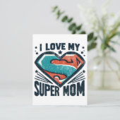 Carte D'accompagnement Je t'aime maman (Debout devant)