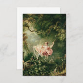 Carte D'accompagnement Jean-Honoré Fragonard - La Coupe, (Devant / Derrière)