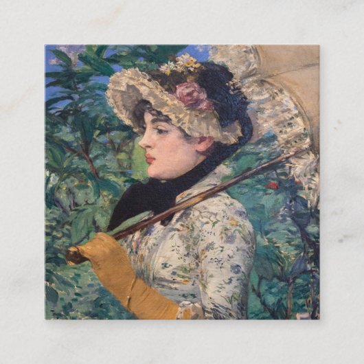 Carte D'accompagnement Jeanne (Printemps) Par Édouard Manet (Devant)