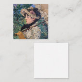 Carte D'accompagnement Jeanne (Printemps)  par Édouard Manet (Devant / Derrière)
