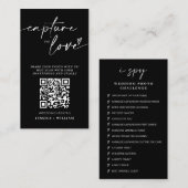 Carte D'accompagnement J'espionne le jeu Mariage | Capturez le code QR d' (Devant / Derrière)