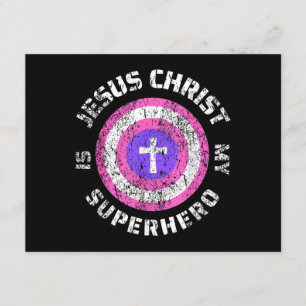 Carte D'accompagnement Jésus Christ est mon super-héros Jésus