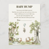 Carte D'accompagnement Jeu de Baby shower de boisé neutre pour les femmes (Devant)