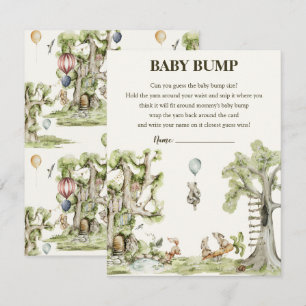 Carte D'accompagnement Jeu de Baby shower de boisé neutre pour les femmes
