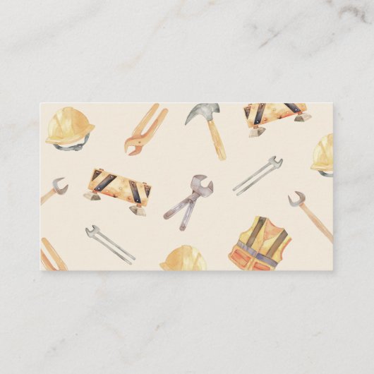 Carte D'accompagnement Jeu de chasse de Pacifier de construction (Dos)