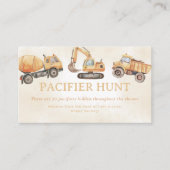 Carte D'accompagnement Jeu de chasse de Pacifier de construction (Devant)