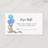 Carte D'accompagnement Jeu de chevalier de chasse Ours bleu Balloon Eucal (Devant)