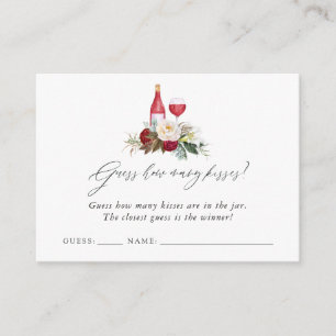 Carte D'accompagnement Jeu de dégustation de vin floral de Bourgogne pour