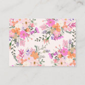 Carte D'accompagnement Jeu de devinette de baisers pour la douche de mari (Dos)