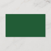 Carte D'accompagnement Jeu de devinette de rubans élégants vert émeraude (Dos)