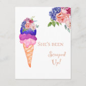 Carte D'accompagnement Jeu de devinette drôle de glace Mariage Shower (Dos)