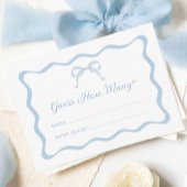 Carte D'accompagnement Jeu de devinette du nombre de nœuds bleus