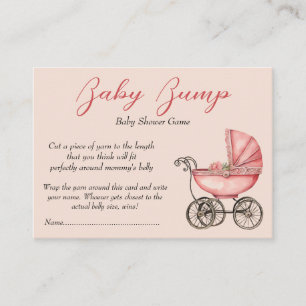 Carte D'accompagnement Jeu de devinette du ventre de bébé Chariot à bébé
