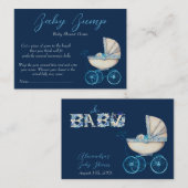 Carte D'accompagnement Jeu de devinette du ventre de bébé Chariot de bébé (Devant / Derrière)