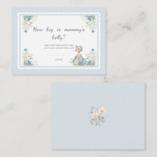Carte D'accompagnement Jeu de devinette du ventre de maman pour Baby Show