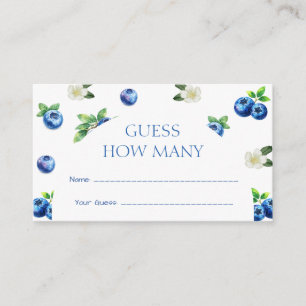 Carte D'accompagnement Jeu de devinette pour Baby Shower sur le thème de