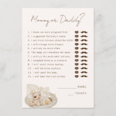 Carte D'accompagnement Jeu de fête de maman ou papa (Devant)