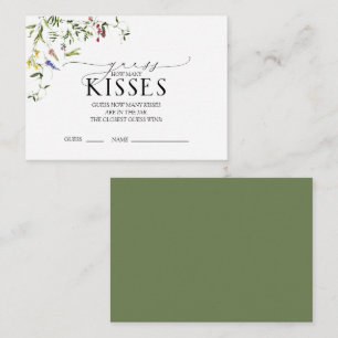 Carte D'accompagnement Jeu de Fête des mariées d'aquarelle Fleur sauvage 