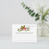 Carte D'accompagnement Jeu de Fête des mariées de Noël Holly (Debout devant)