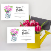 Carte D'accompagnement Jeu de fleurs baby shower tombole