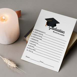 Carte D'accompagnement Jeu de graduation de mot simple