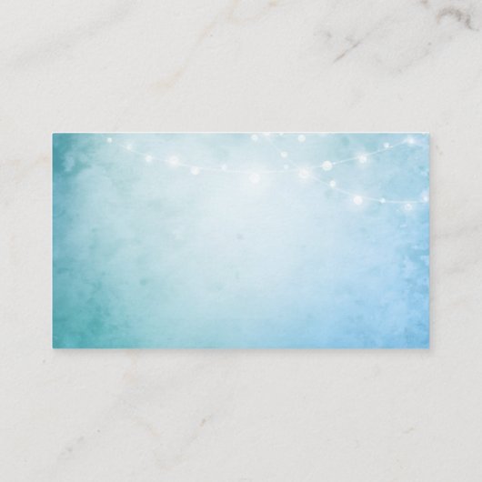 Carte D'accompagnement Jeu de mariage Aquarelle Plage Combien de baisers (Dos)