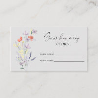 Jeu de mariage bohème floral devinez combien de bo