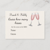 Carte D'accompagnement Jeu de mariage pour une fête de fiançailles au cha (Devant)