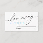 Carte D'accompagnement Jeu de Salle de Mariage Moderne Devinez Combien de (Devant)